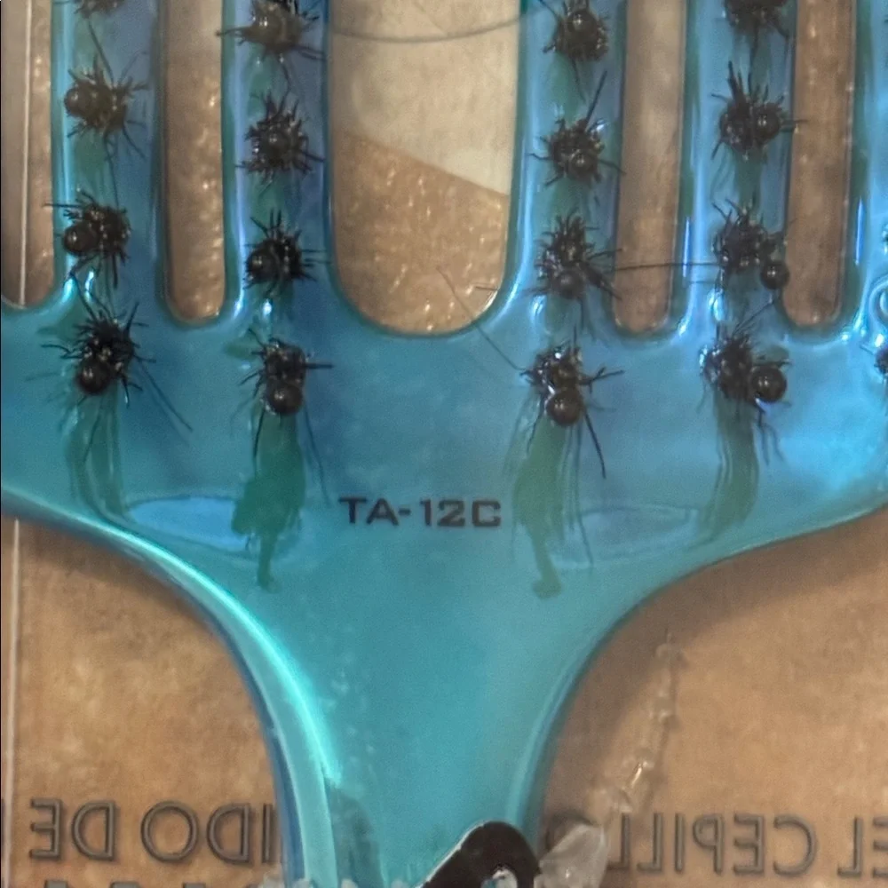 Flash sale NWT Olivia Garden Teal Hair Brush TA-12C STYLING FX - Picture 2 of 4